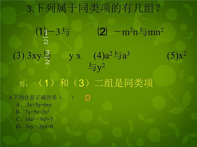 北师大初中数学七上《3.0第三章 整式及其加减》PPT课件 (2)07