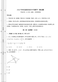 【历年真题】2022年河北秦皇岛市中考数学二模试题（含答案详解）