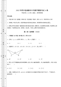 【真题汇总卷】2022年四川省成都市中考数学模拟考试 A卷（含答案及详解）