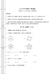 【真题汇总卷】2022年中考数学三模试题（含详解）