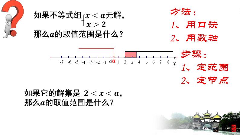 9.3 一元一次不等式组含参问题 课件（共17张）第6页