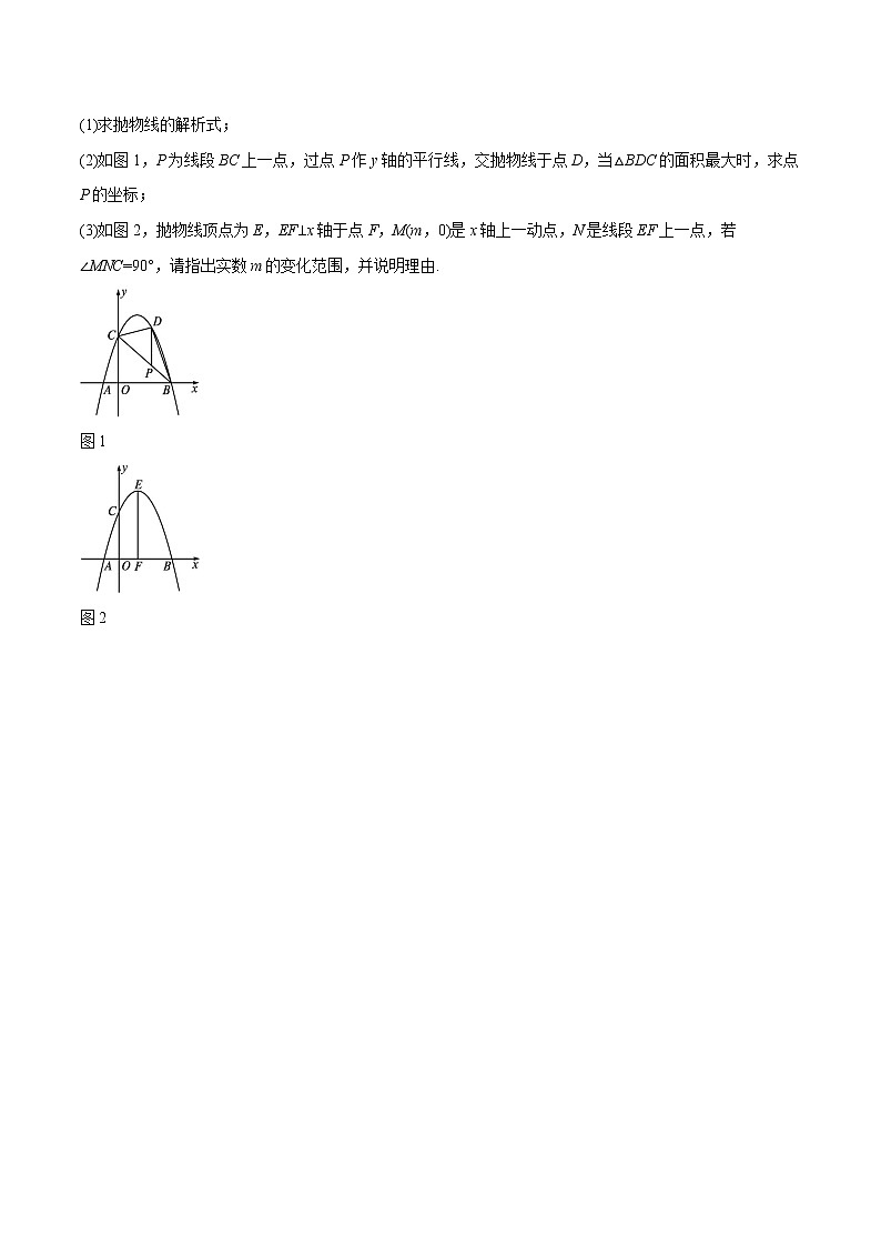 2022届初中数学二轮复习 压轴题专练(一)第2页