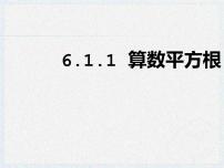 初中数学人教版七年级下册6.1 平方根备课课件ppt