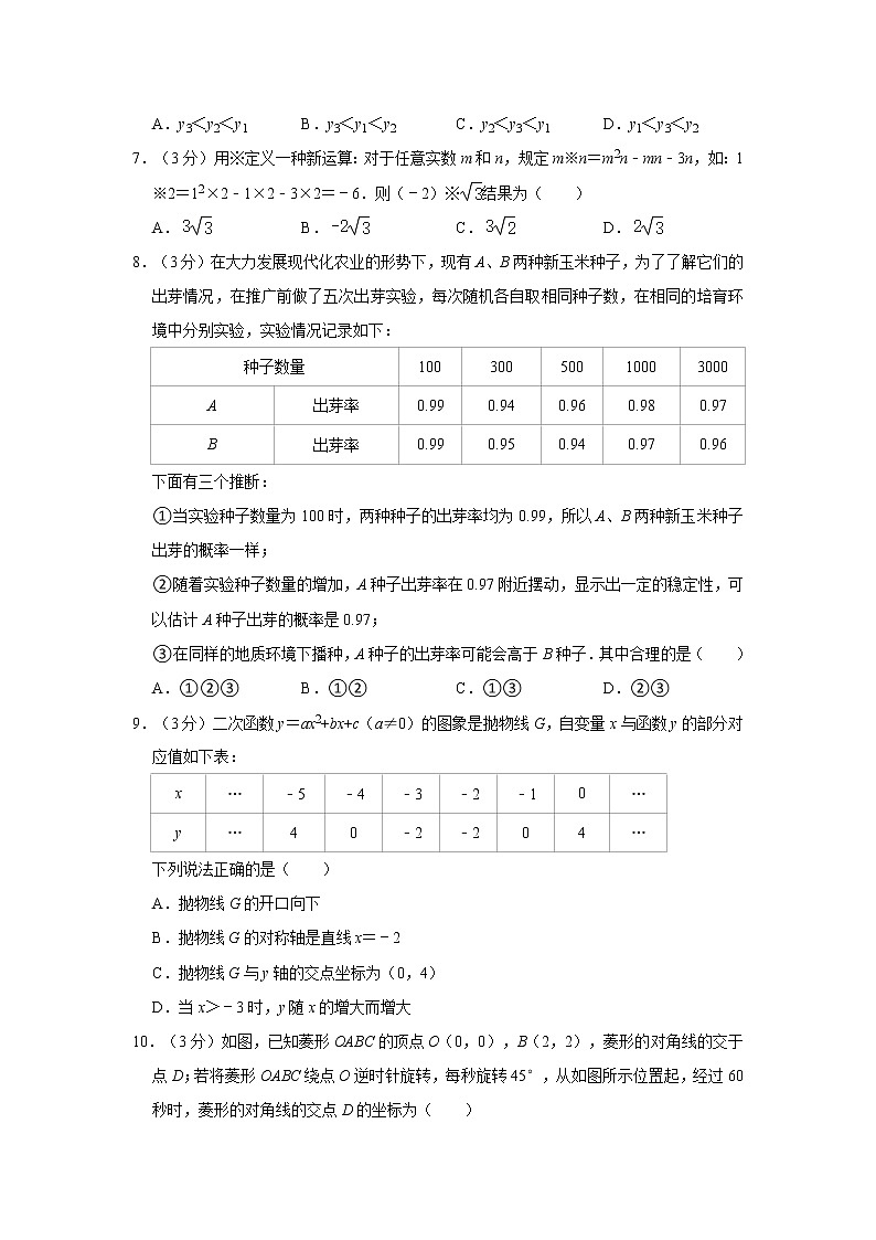 2021-2022学年河南省南阳市南召县九年级（上）期末数学试卷  解析版02