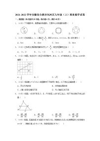 2021-2022学年安徽省合肥市包河区九年级（上）期末数学试卷  解析版