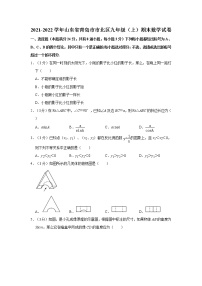 2021-2022学年山东省青岛市市北区九年级（上）期末数学试卷  解析版