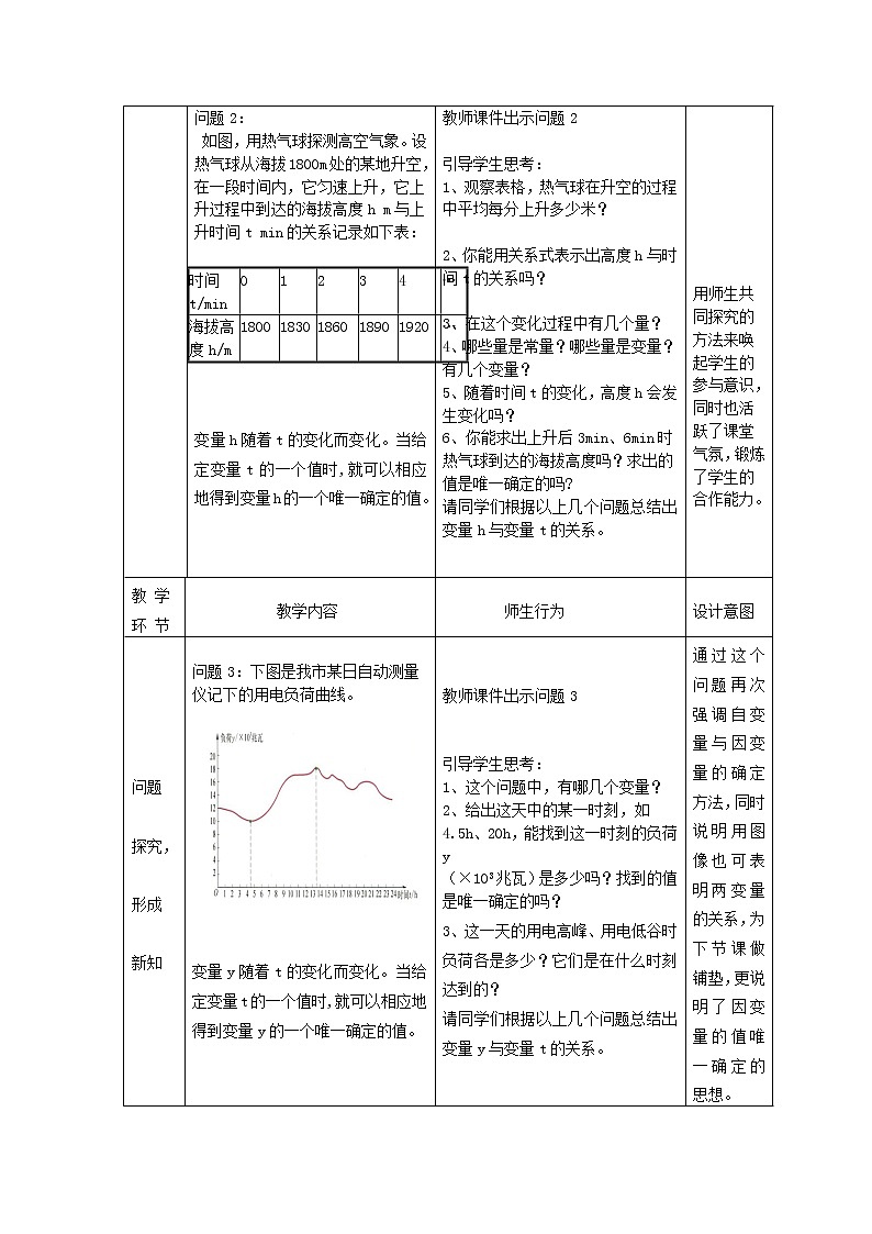 沪科版数学八年级上册 12.1 函数 教案03