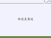 华东师大版数学八年级上册 13.2.6 斜边直角边(1)（课件）