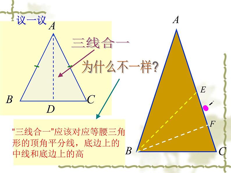 华东师大版数学八年级上册 13.3.1 等腰三角形的性质_（课件）07