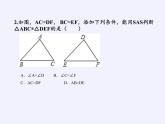 华东师大版数学八年级上册 13.2.3 边角边(5)（课件）