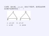 华东师大版数学八年级上册 13.2.3 边角边(5)（课件）