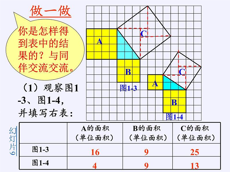 华东师大版数学八年级上册 14.1.1 直角三角形三边的关系（课件）07