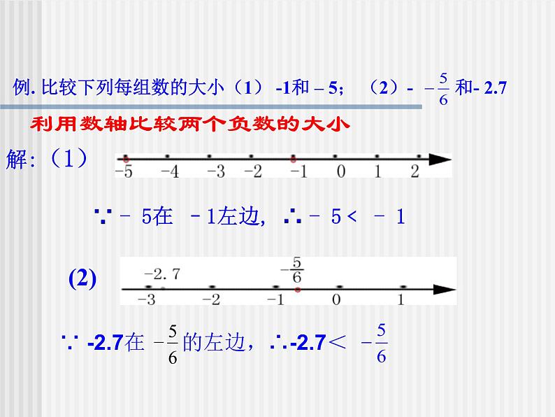 华东师大版数学七年级上册 2.5 有理数的大小比较_ 课件06