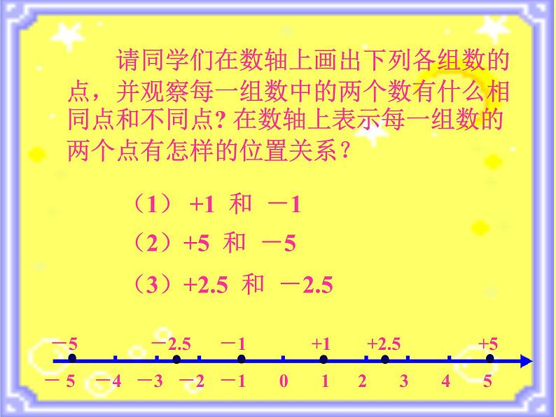 华东师大版数学七年级上册 2.3 相反数_(1) 课件第3页