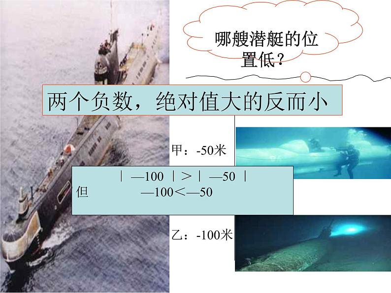 华东师大版数学七年级上册 2.5 有理数的大小比较_(1) 课件05