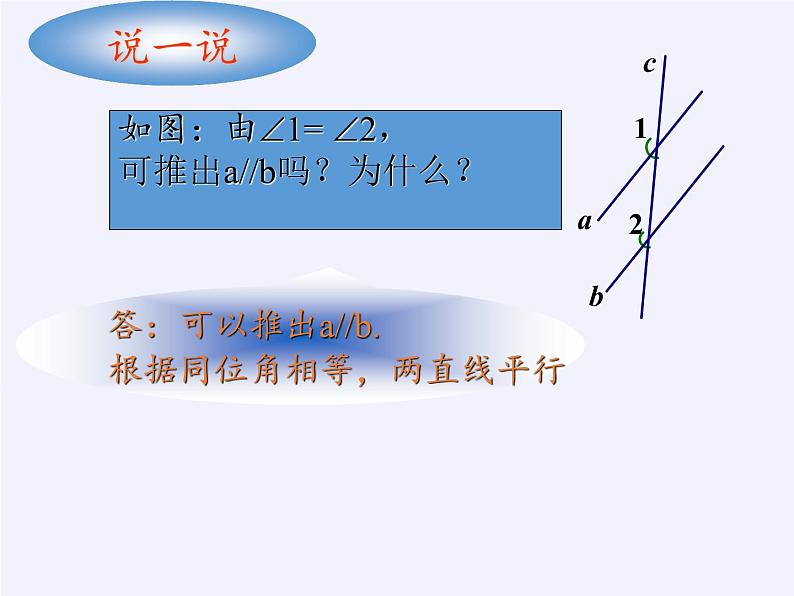 华东师大版数学七年级上册 5.2.2 平行线的判定 课件第6页