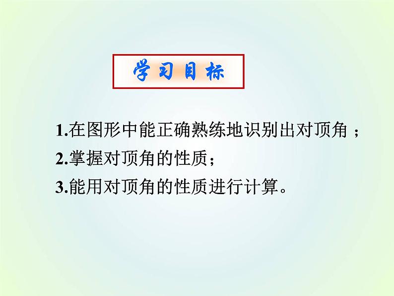 华东师大版数学七年级上册 5.1.1 对顶角 课件03