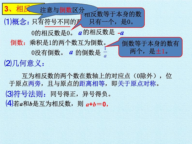 华东师大版数学七年级上册 第2章 有理数 复习 课件第5页