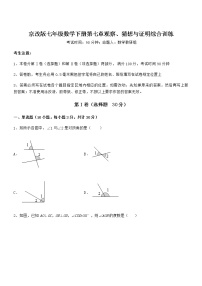 数学七年级下册第七章  观察、猜想与证明综合与测试课时练习