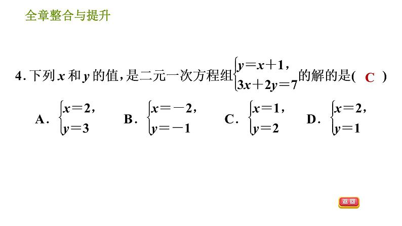 湘教版七年级下册数学 第1章 全章整合与提升 习题课件第6页