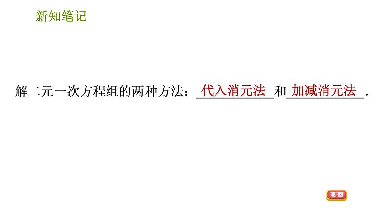 湘教版七年级下册数学 第1章 1.2.2.2 选择合适的方法解二元一次方程组 习题课件第3页