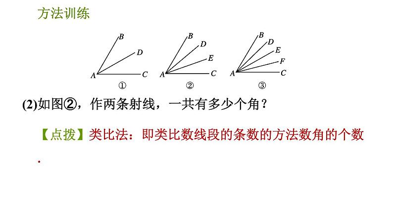 人教版七年级下册数学 期末提分练案 第1讲　第2课时　方法训练 几何计数的四种常用方法 习题课件05