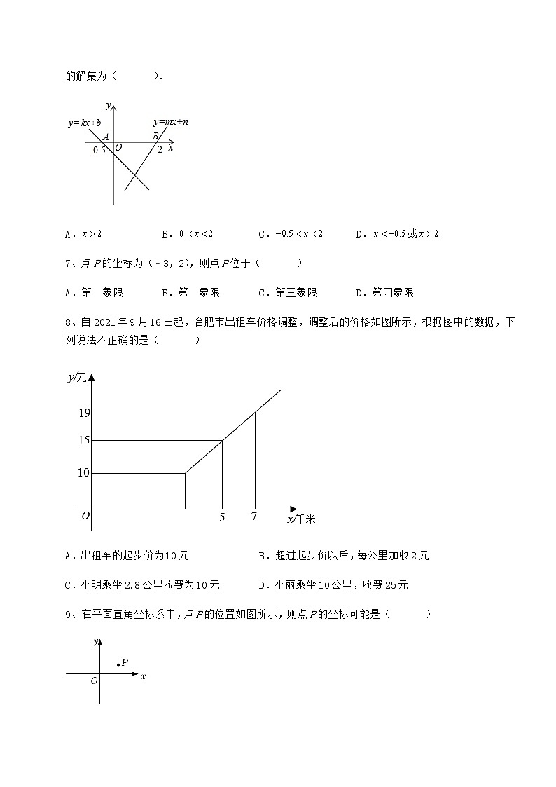 2021-2022学年最新京改版八年级数学下册第十四章一次函数专项攻克练习题（无超纲）第3页