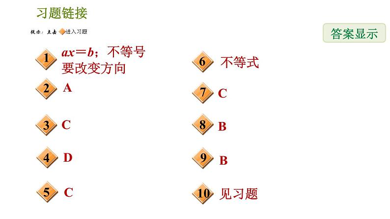 人教版七年级下册数学 第9章 9.1.3  不等式性质的应用 习题课件第2页