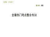 人教版七年级下册数学 第6章 全章热门考点整合专训 习题课件