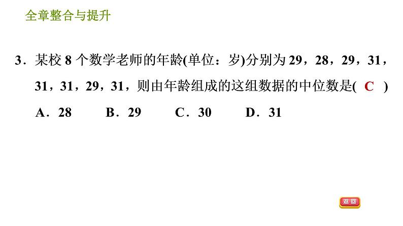 湘教版七年级下册数学 第6章 全章整合与提升 习题课件第5页