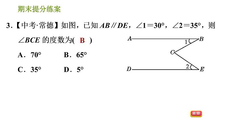 湘教版七年级下册数学 期末提分练案 习题课件05