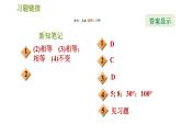 华师版七年级下册数学 第10章 10.3.2  旋转的特征 习题课件