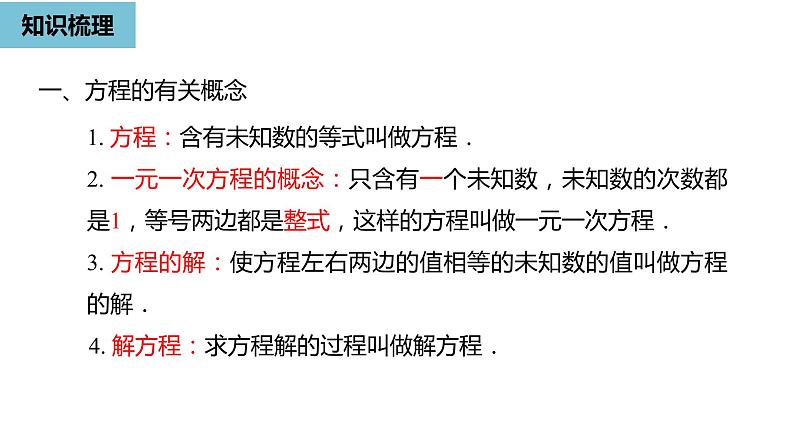 人教版数学七年级上册精品教学课件第三章一元一次方程小结课时1-数学人教七（上）04