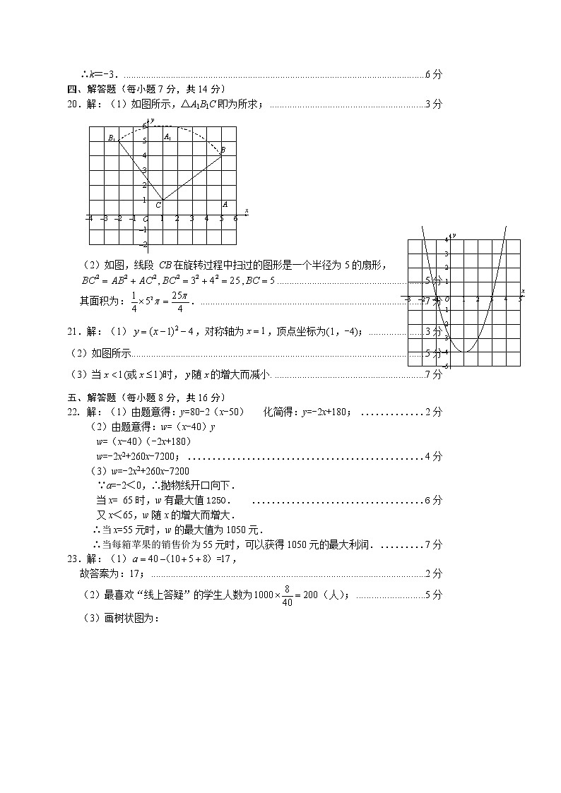 初中2022级教学质量第一次诊断性考试数学答案第2页