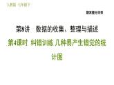 人教版七年级下册数学 期末提分练案 第8讲   第4课时   纠错训练 几种易产生错觉的统计图 习题课件