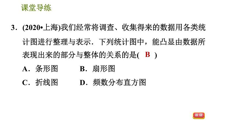 人教版七年级下册数学 第10章 10.3  课题学习  从数据谈节水 习题课件第5页