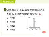 鲁教五四版六年级下册数学 第8章 8.3.4 制作频数直方图 习题课件