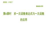 湘教版八年級(jí)下冊(cè)數(shù)學(xué) 期末提分練案 第6課時(shí) 求一次函數(shù)表達(dá)式與一次函數(shù)的應(yīng)用  習(xí)題課件