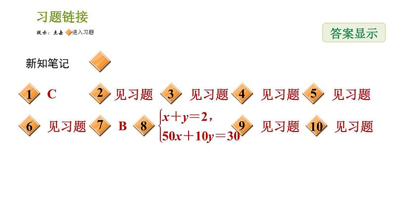 湘教版七年级下册数学 第1章 1.3.2 运用二元一次方程组解分配、收费、销售问题 习题课件第2页