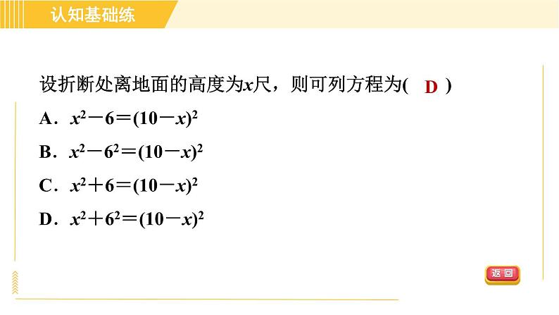 北师版八年级下册数学 第1章 1.2.1目标三 勾股定理的证明 习题课件06