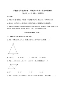 初中沪教版 (五四制)第十四章  三角形综合与测试随堂练习题