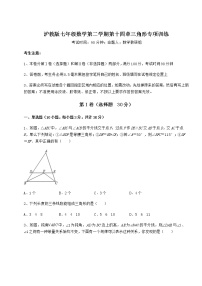 数学七年级下册第十四章  三角形综合与测试练习