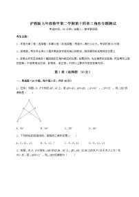 数学七年级下册第十四章  三角形综合与测试同步达标检测题