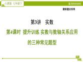 人教版七年级下册数学 期末提分练案 第3讲   第4课时   提升训练 实数与数轴关系应用的三种常见题型 习题课件