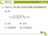人教版七年级下册数学 期末提分练案 第3讲   第4课时   提升训练 实数与数轴关系应用的三种常见题型 习题课件