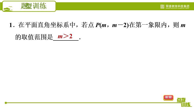 人教版七年级下册数学 期末提分练案 第4讲   第2课时   题型训练 巧用直角坐标系中点的坐标特征解相关问题 习题课件04