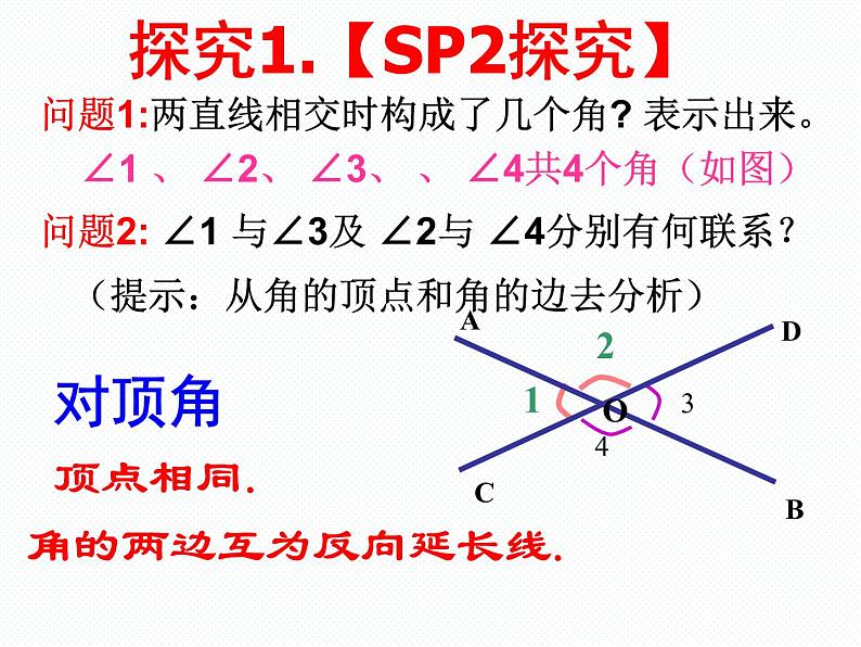 新人教版七年级下册第五章5.1.1相交线课件第4页