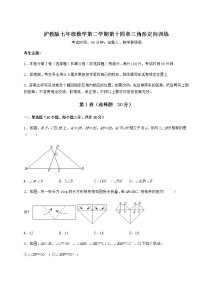 数学七年级下册第十四章  三角形综合与测试课后练习题