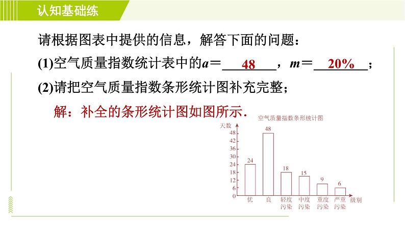 人教版七年级下册数学 第10章 10.3 课题学习　从数据谈节水 习题课件第8页