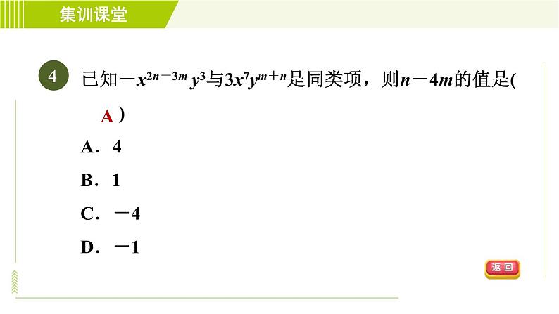 人教版七年级下册数学 第8章 集训课堂 测素质 二元一次方程组及其解法 习题课件第7页